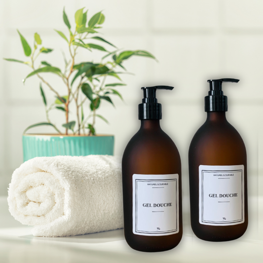 Duo Flacons en verre - Gel Douche