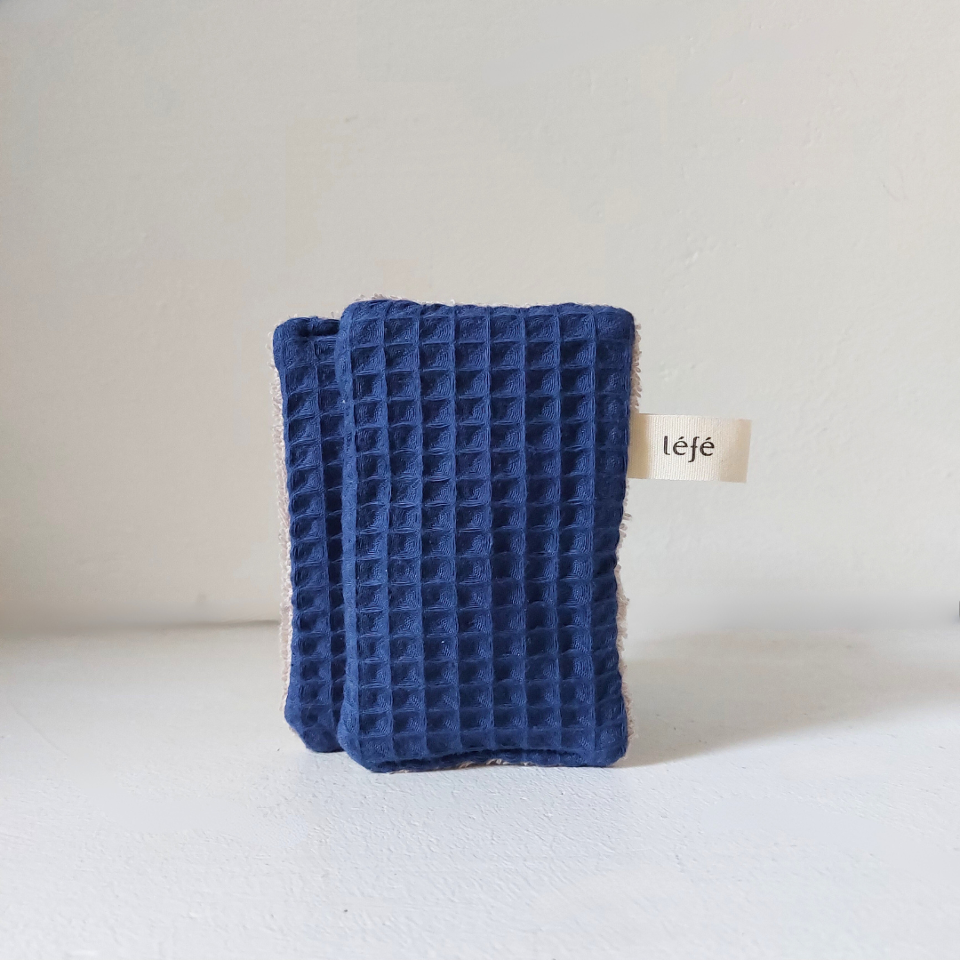 Pack 2 Eponges Lavables - Bleu Indigo