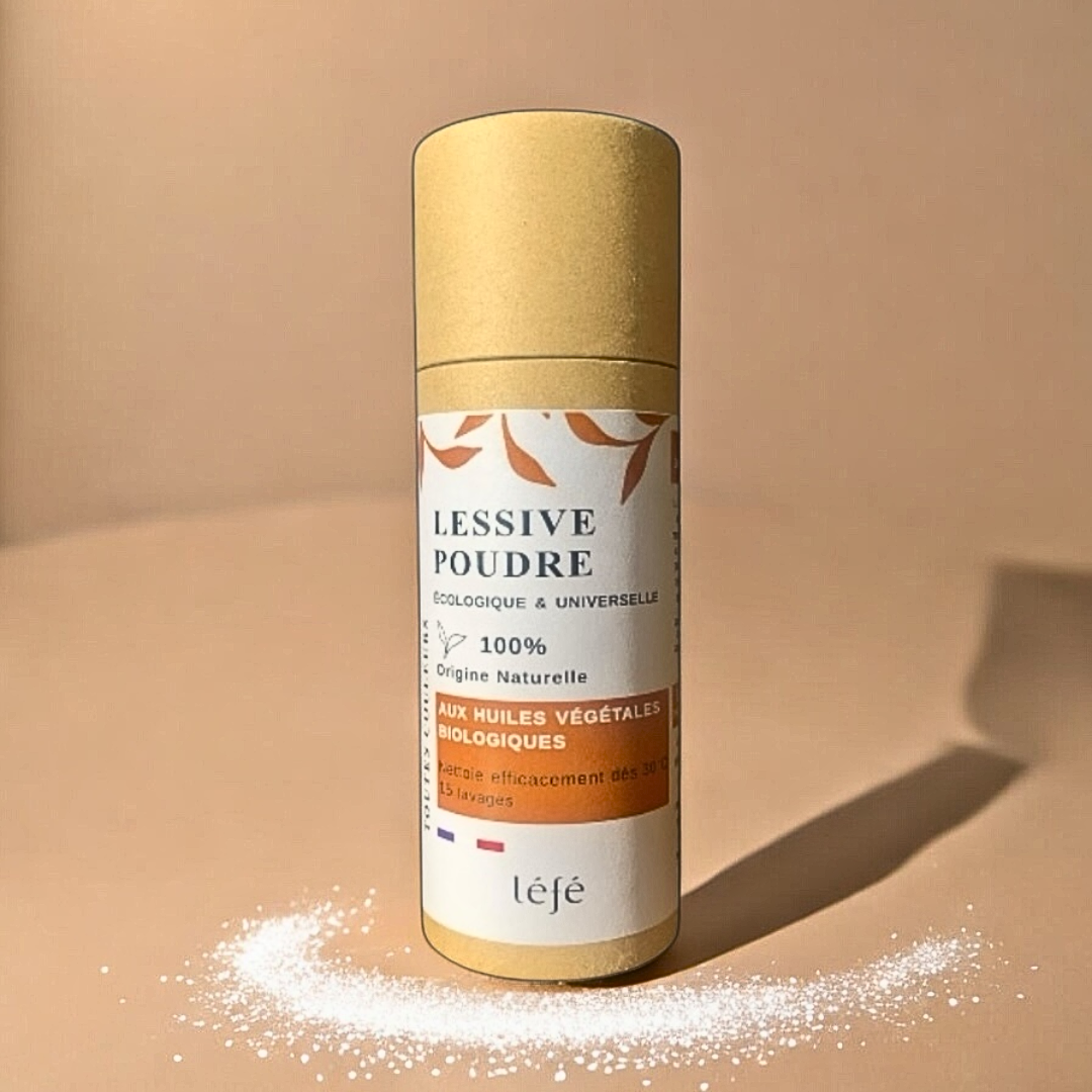 Pack Lessive Poudre 75 lavages – Tube doseur et sa Recharge