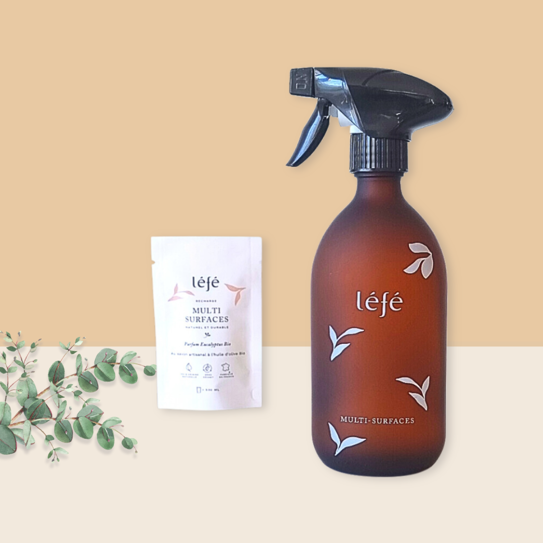 Multi-Surfaces Eucalyptus – Spray en verre & sa recharge