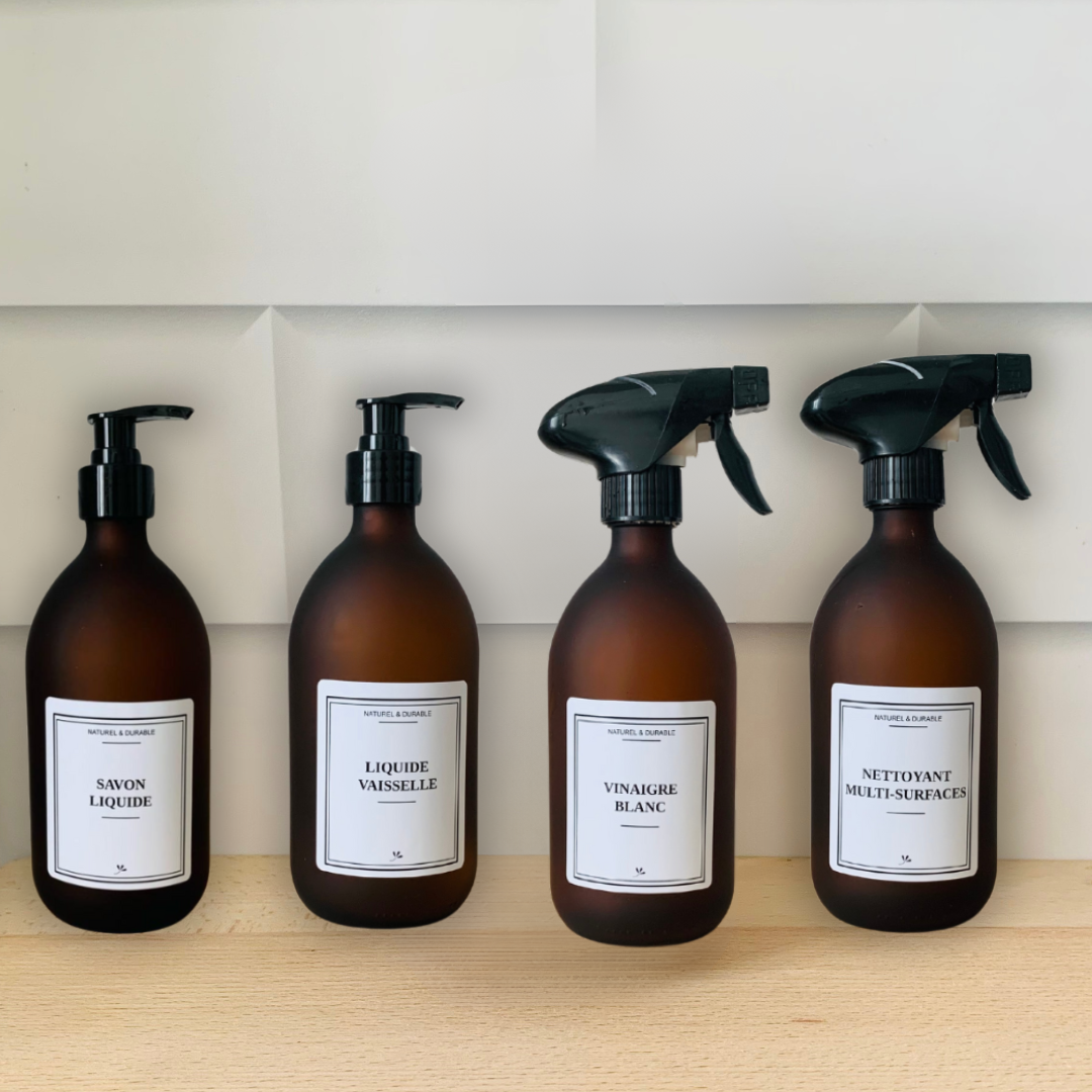 Pack Flacons en verre - Entretien de la maison