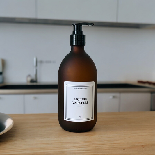 Flacon en verre - Distributeur Liquide Vaisselle