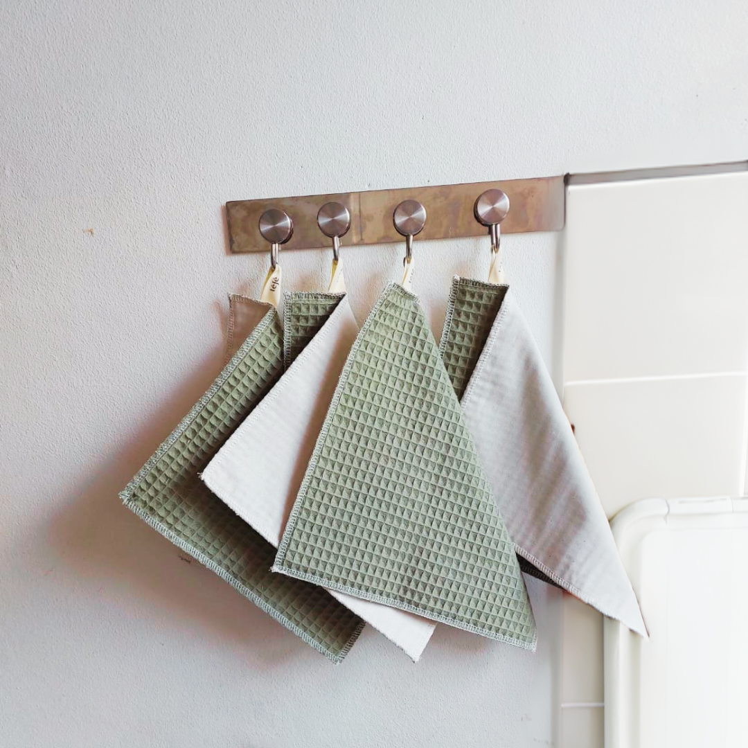 4 Essuie-Tout Lavables Multi-faces