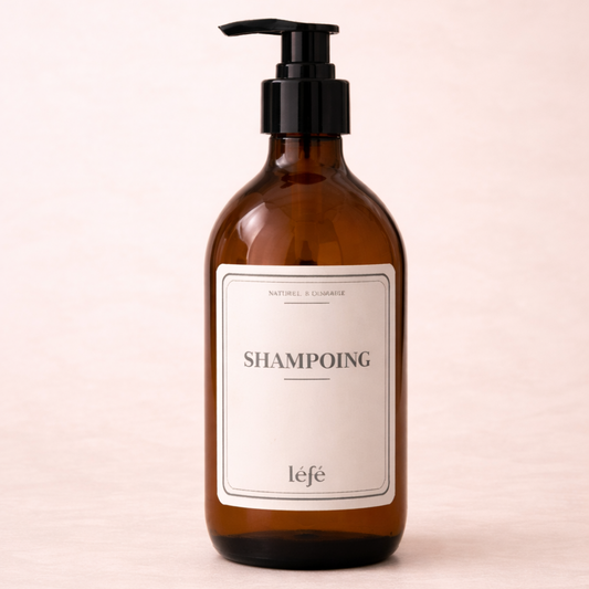 Flacon en verre - Shampoing