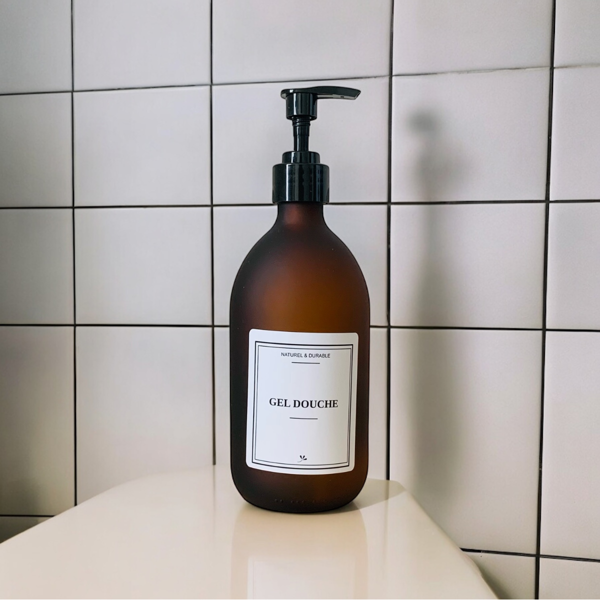 Pack Flacons en verre - Gel Douche et Shampoing