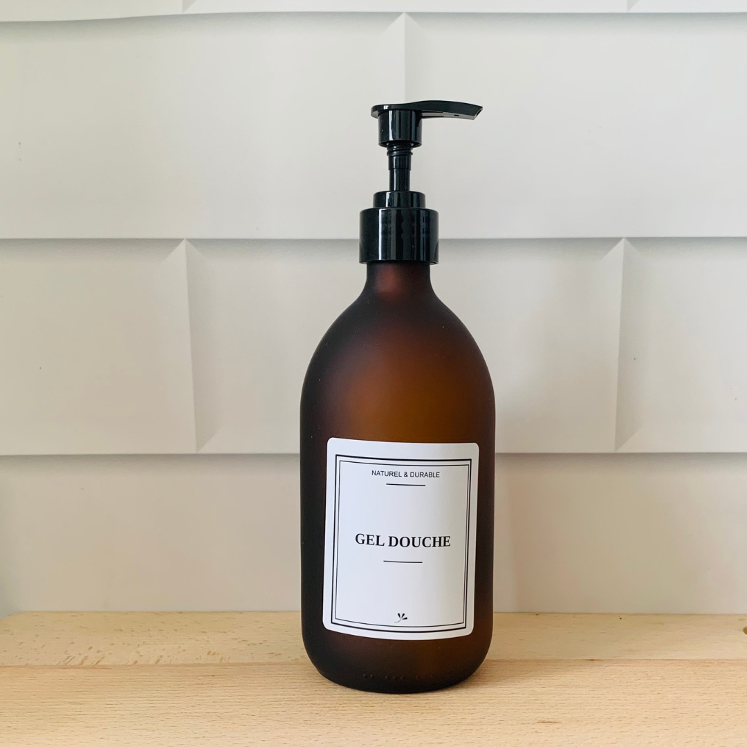Pack Flacons en verre - Gel Douche et Shampoing