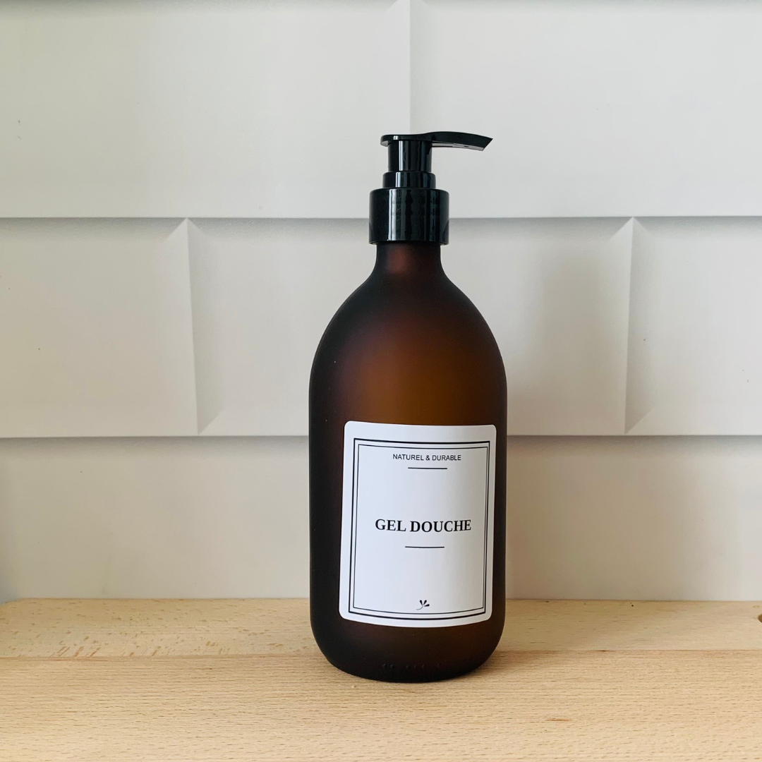 Pack Flacons en verre - Gel Douche et Shampoing
