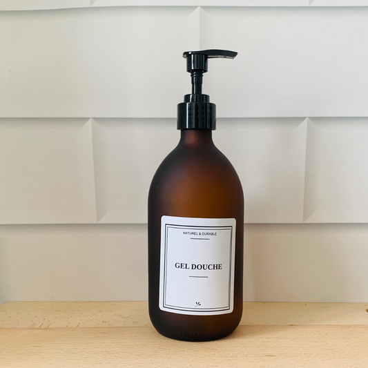 Pack Flacons en verre - Gel Douche et Shampoing