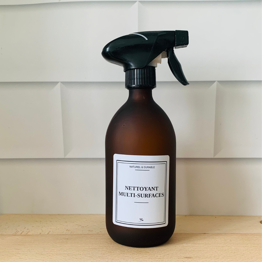 Flacon en verre - Spray Nettoyant Multi-Surfaces rechargeable