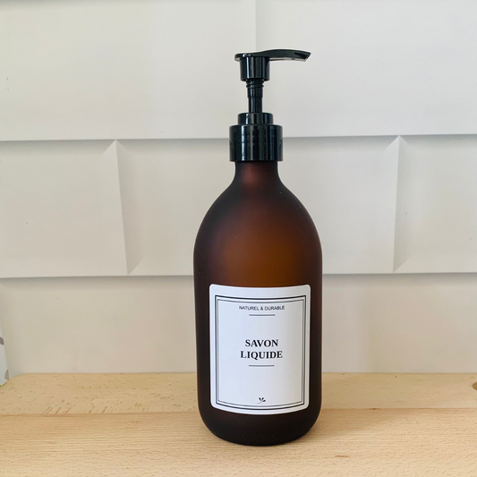 Flacon en verre - Distributeur Savon Liquide
