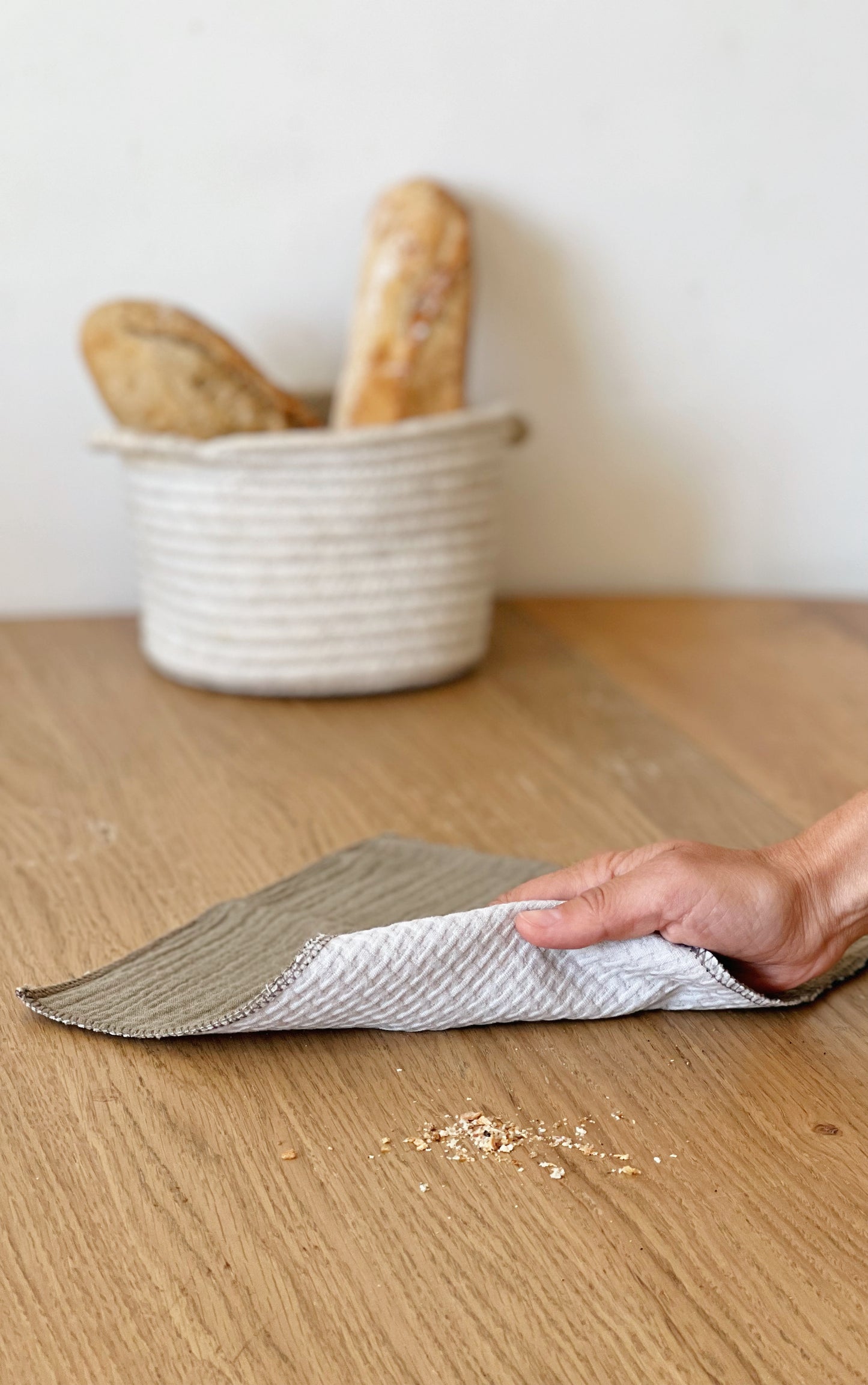 essuie tout lavable, 2 lavettes naturelles coton biologique