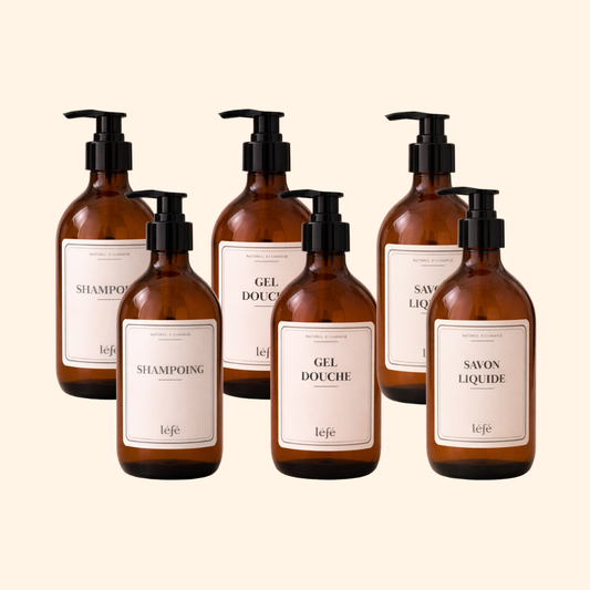 Pack Flacons en verre - Salle de bain