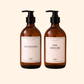 Pack Flacons en verre - Gel Douche et Shampoing